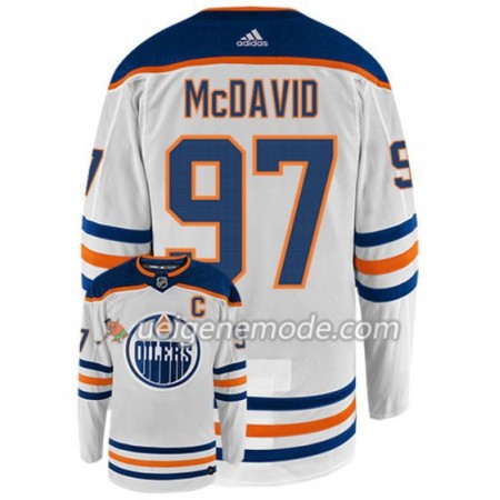 Herren Eishockey Edmonton Oilers Trikot CONNOR MCDAVID 97 Adidas Weiß Authentic
